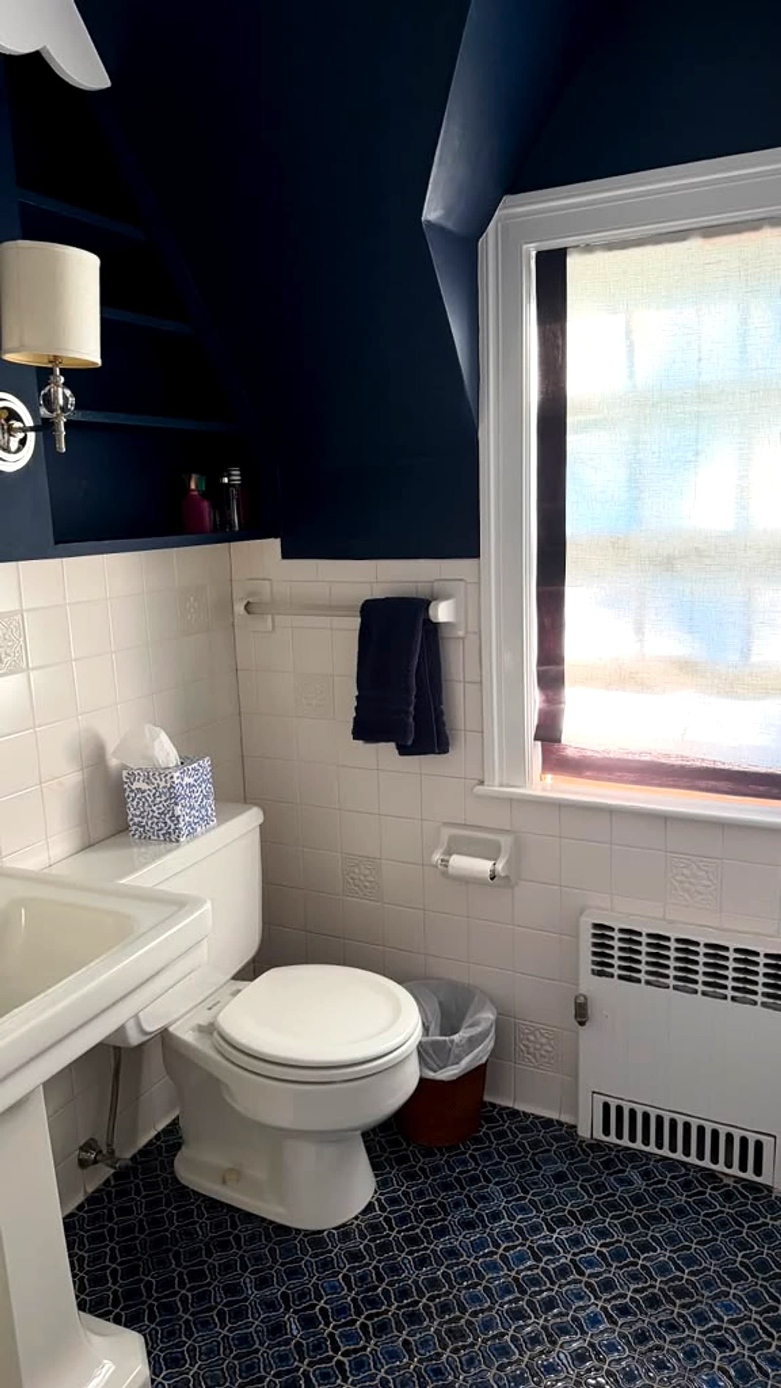 Bathroom, after an AM Cleaning visit