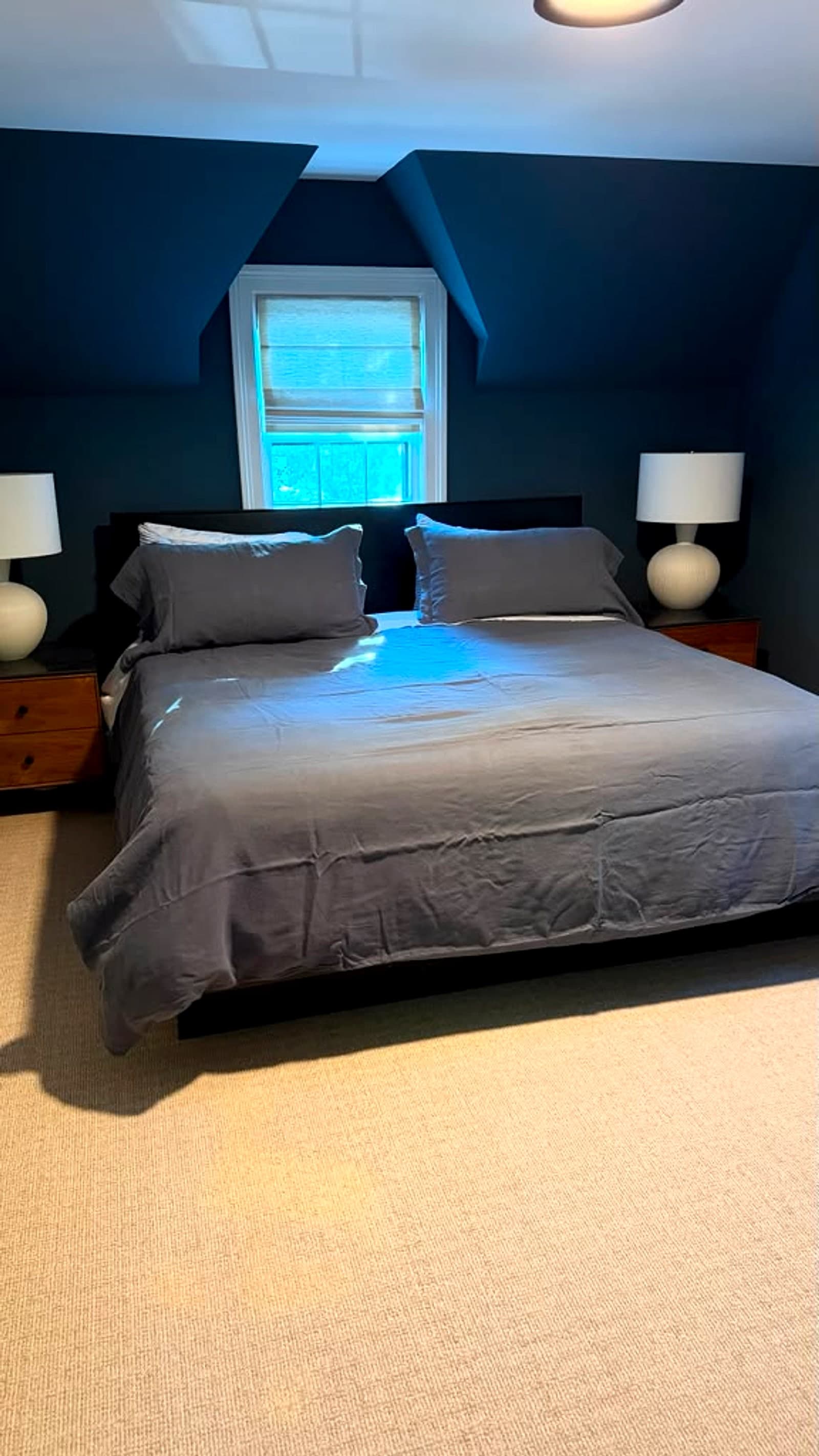 Bedroom, after an AM Cleaning visit