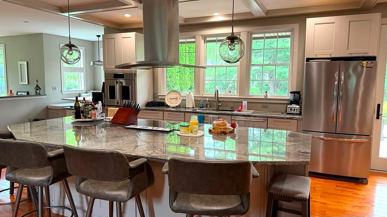Kitchen, after an AM Cleaning visit