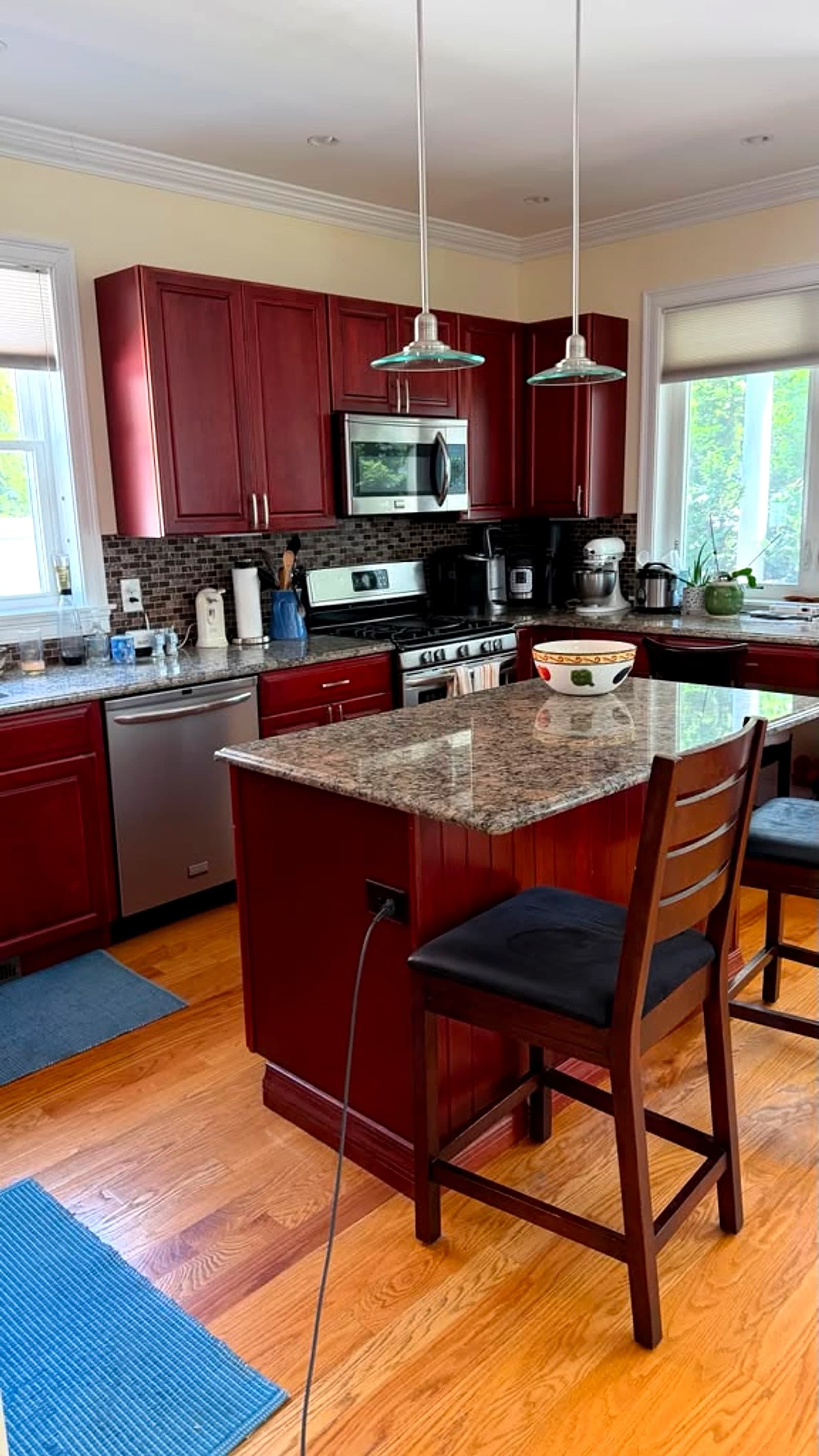 Kitchen, after an AM Cleaning visit