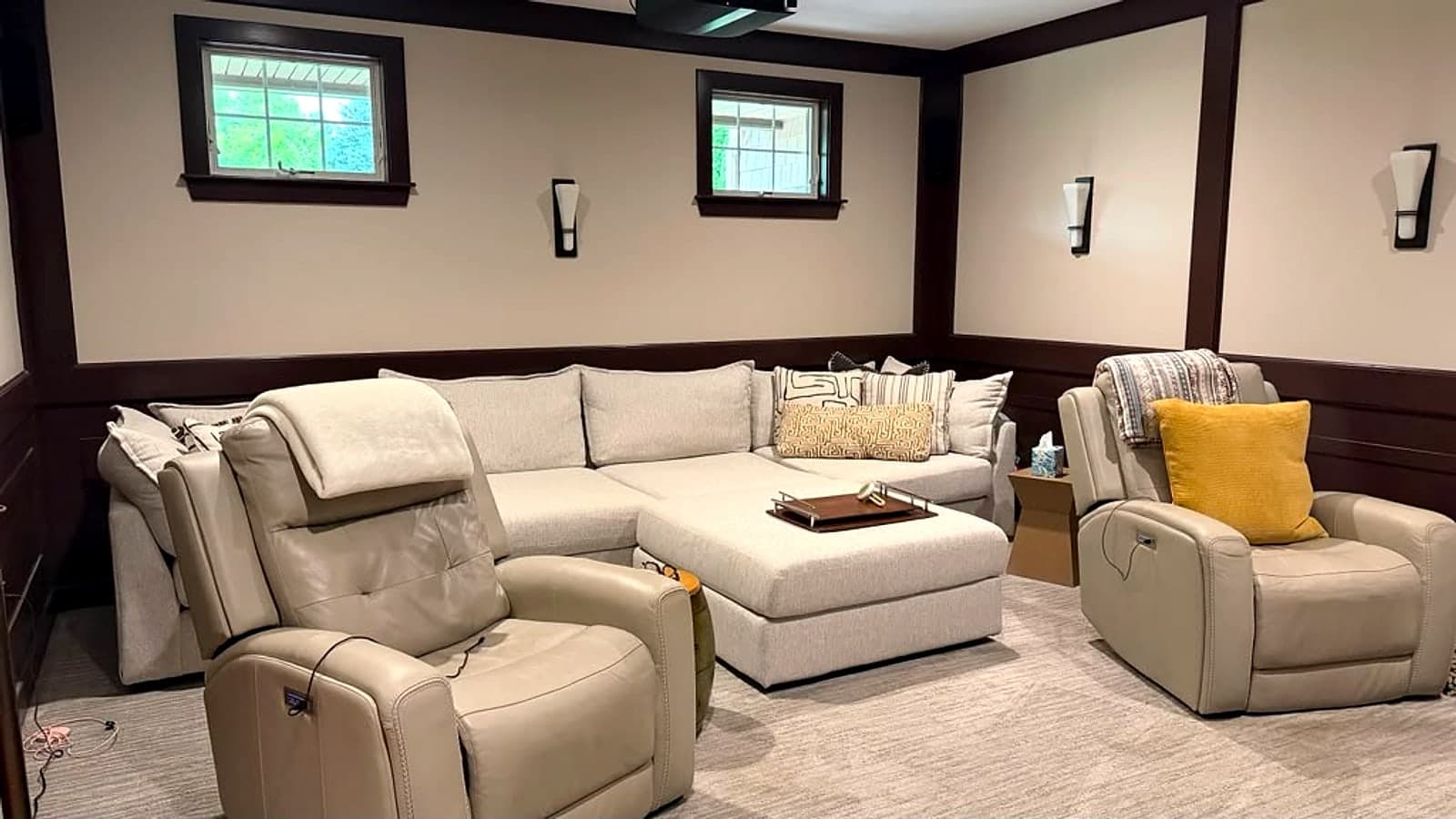 Living room, after an AM Cleaning visit