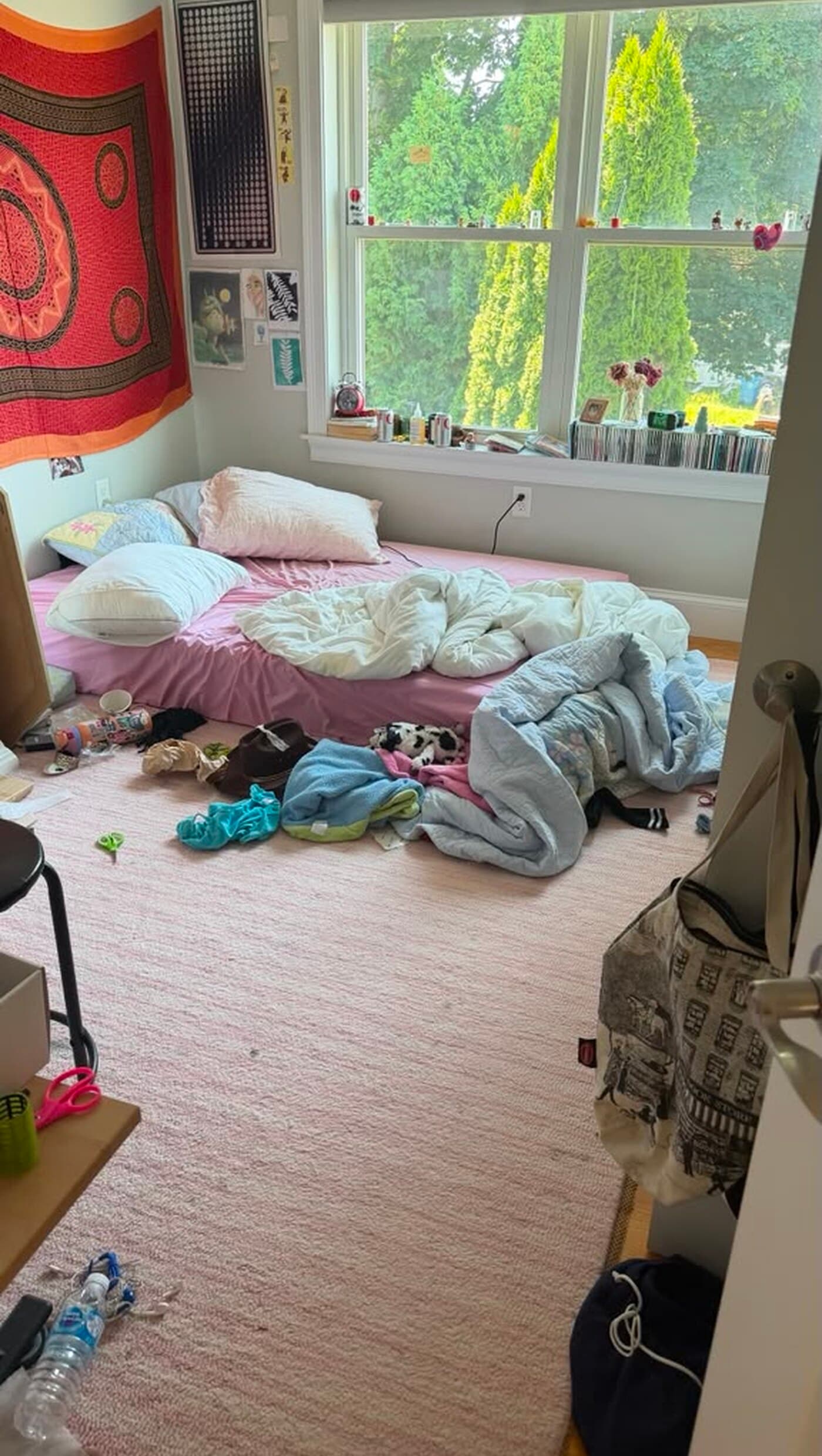 Bedroom, before cleaning